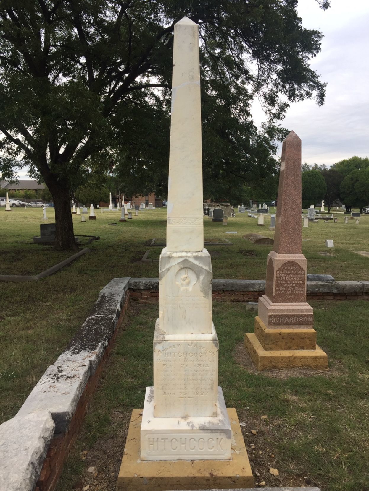Andrew Jackson Hitchcock obelisk